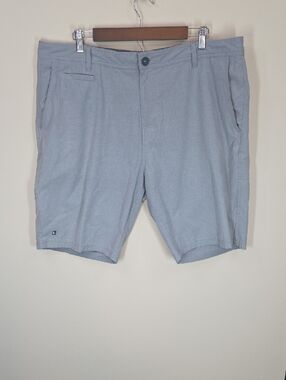 Linksoul Boardwalker Shorts Gray| Size 38 | 10" Inseam |  Golf Hybrid Chino
